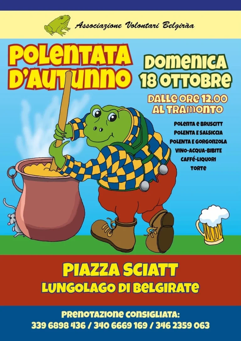 Locandina Polentata d'autunno – Belgirate, 18 ottobre
