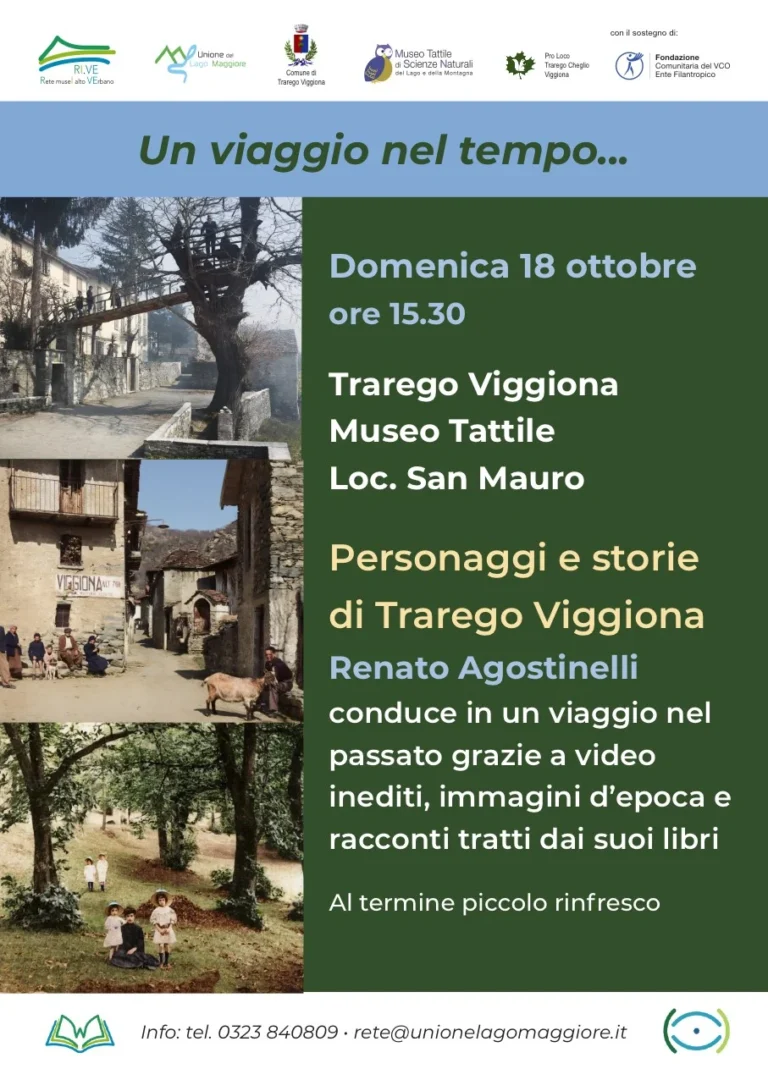 Locandina Un viaggio nel tempo – Trarego Viggiona, 18 ottobre