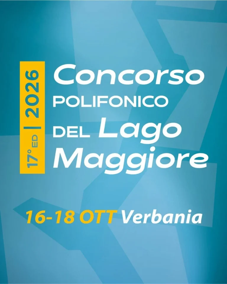 Locandina 17° Concorso Polifonico del Lago Maggiore – Verbania, dal 16 al 18 ottobre