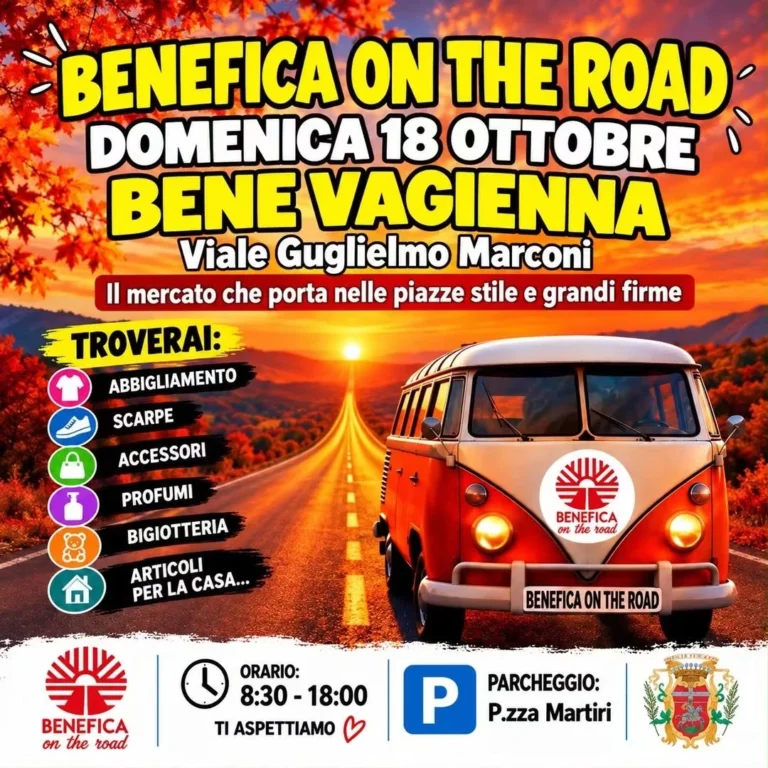 Locandina Benefica on the Road – Bene Vagienna, 18 ottobre