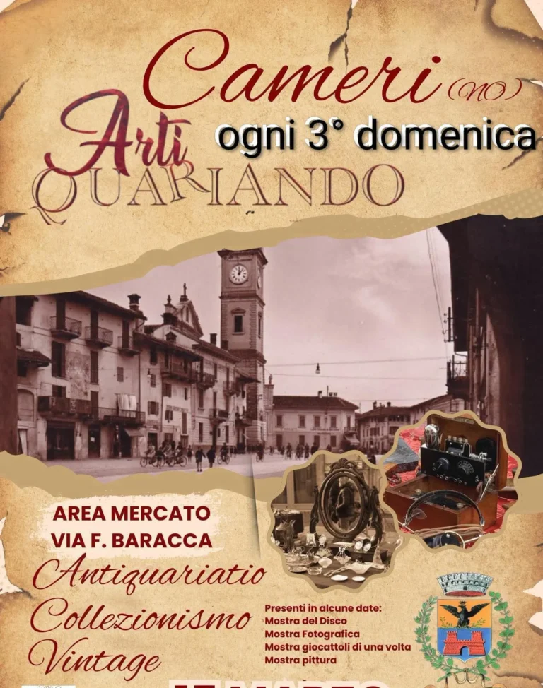 Locandina Artiquariando – Cameri, 18 ottobre
