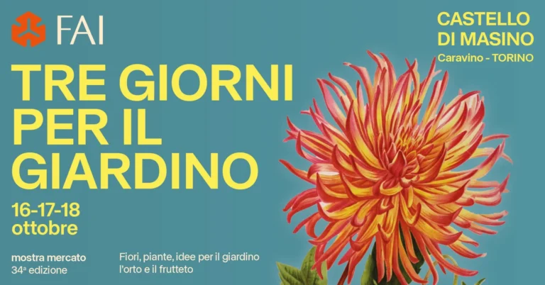 Locandina Tre giorni per il giardino – Caravino, dal 16 al 18 ottobre
