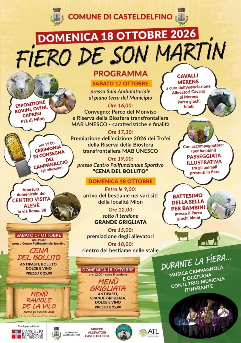 Locandina Fiero de Son Martin – Casteldelfino, dal 17 al 18 ottobre