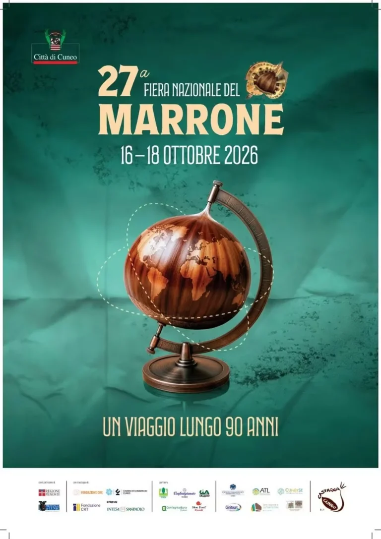 Locandina Fiera Nazionale del Marrone – Cuneo, dal 16 al 18 ottobre