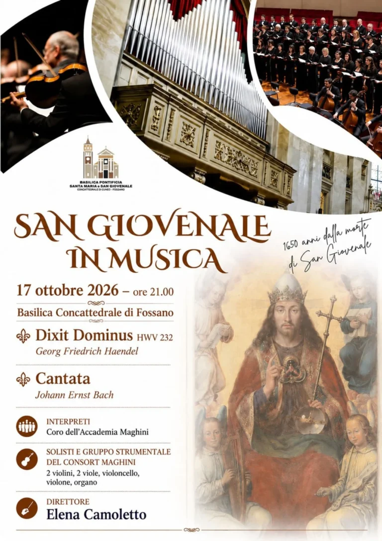 Locandina San Giovenale in musica – Fossano, 17 ottobre