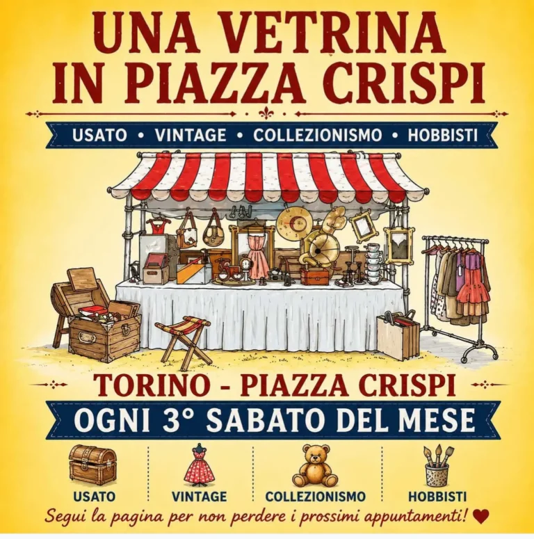 Locandina Una vetrina in piazza Crispi – Torino, 17 ottobre