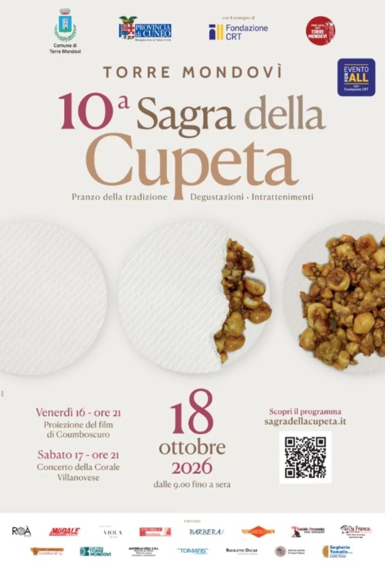 Locandina 10ª Sagra della Cupeta – Torre Mondovì, dal 16 al 18 ottobre