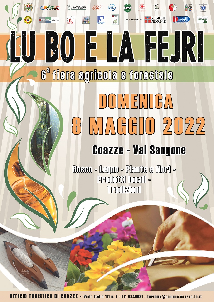 Coazze, domenica 8 maggio – Fiera agricolo-forestale Lu Bo e la Fejri