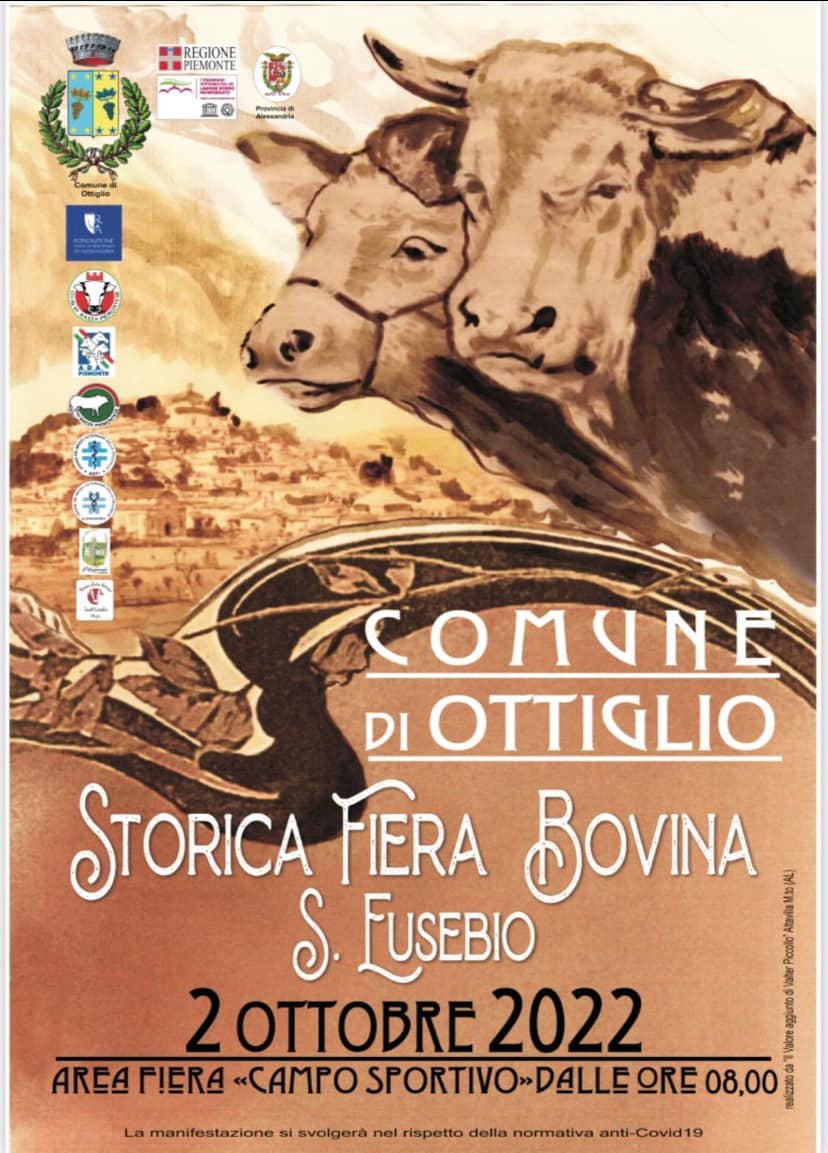 La Storica Fiera Bovina di Sant’Eusebio a Ottiglio ritorna Domenica 2 ottobre 2022