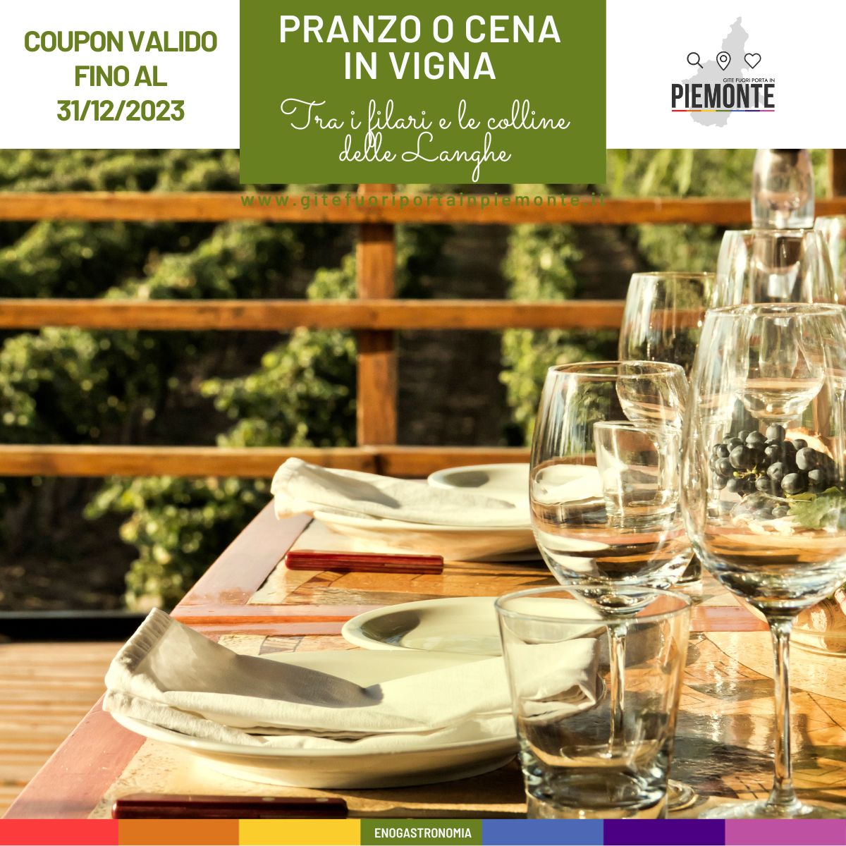 Regala un pranzo o cena in vigna in Piemonte