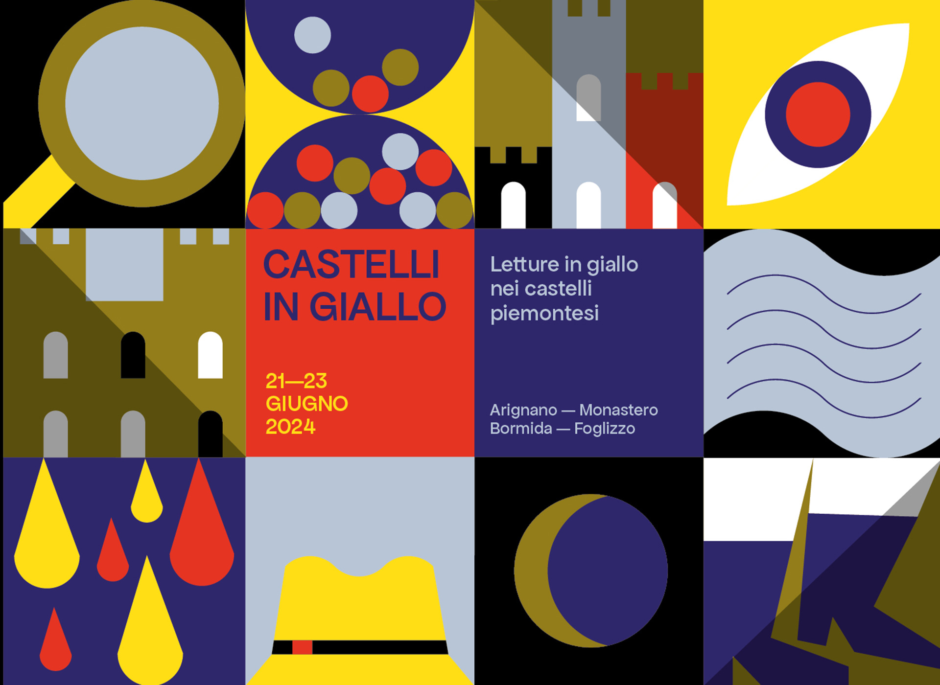 21-23 Giugno 2024 Castelli in Giallo: Festival di Letteratura Noir nelle Dimore Storiche Piemontesi