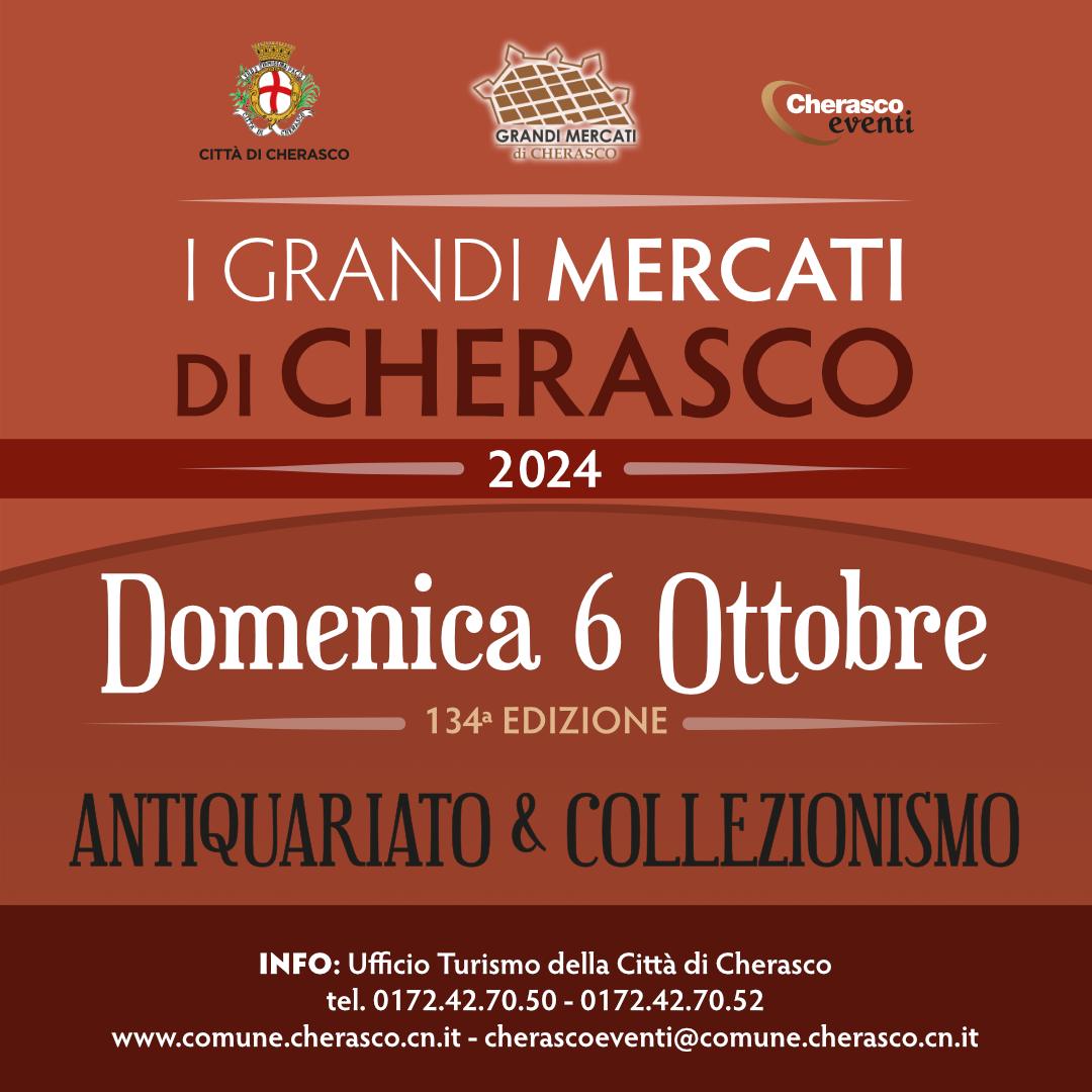 Appuntamento con l’antiquariato e il collezionismo a Cherasco – Domenica 6 Ottobre