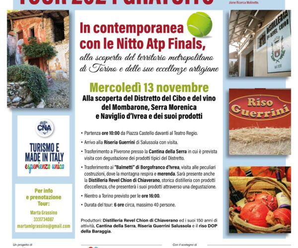 Alla scoperta del Distretto del Cibo e del vino del Mombarone, Serra Morenica e Naviglio d’Ivrea e dei suoi prodotti – Mercoledì 13 Novembre