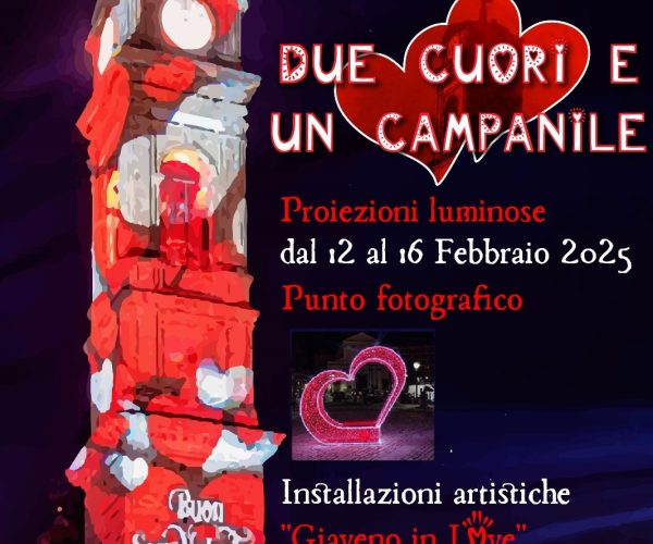 Giaveno, la Città degli Innamorati: un San Valentino da sogno tra luci, cuori e romanticismo