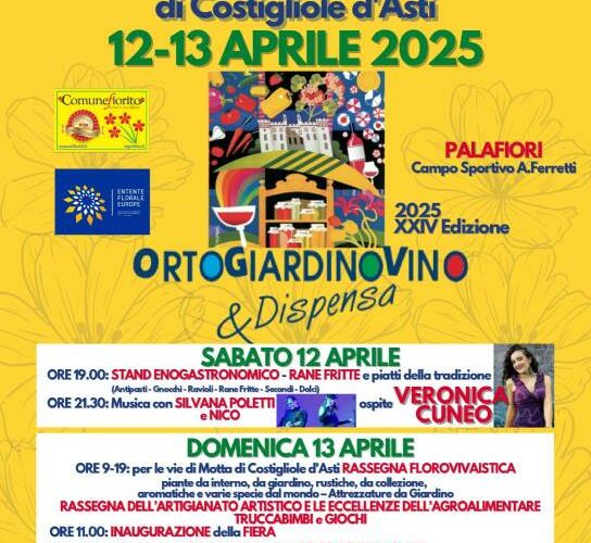 A Costigliole d’Asti torna “Ortogiardinovino & Dispensa”
