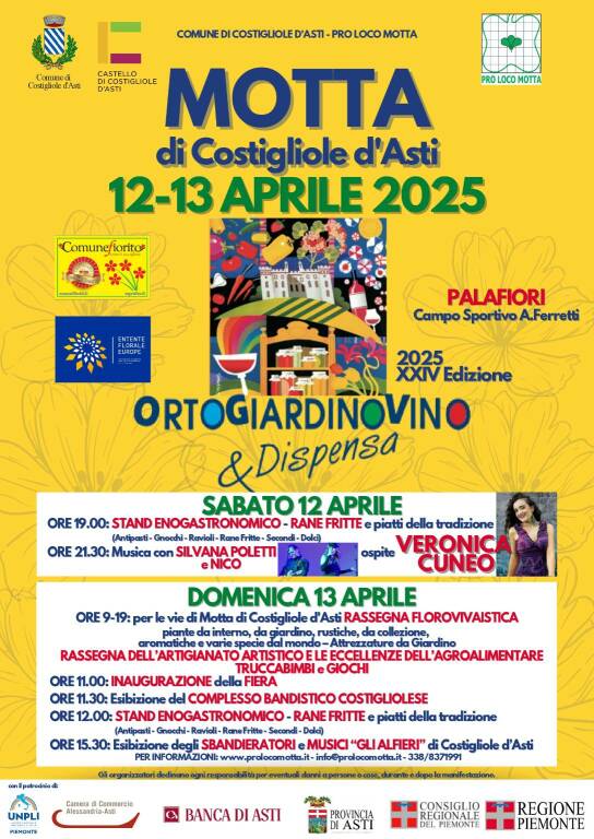 A Costigliole d’Asti torna “Ortogiardinovino & Dispensa”