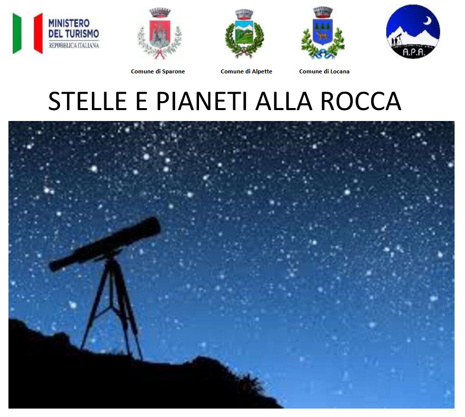 Stelle e pianeti all Rocca di Sparone – VENERDI’ 27 GIUGNO