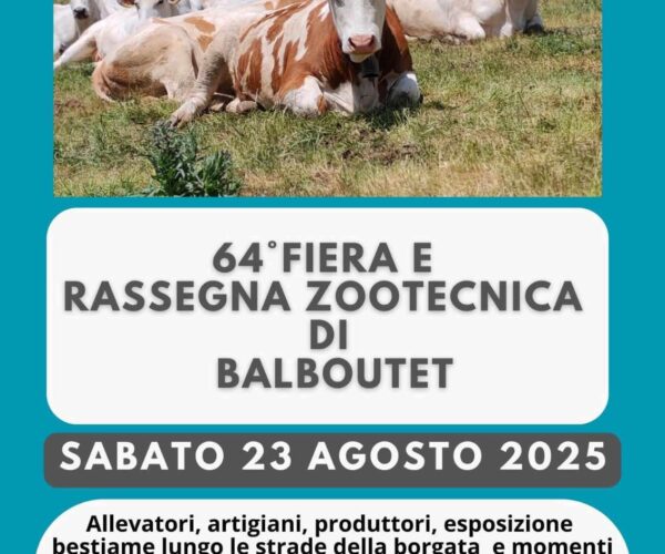 🐄 Fiera di Balboutet 2025: 64ª Rassegna Zootecnica a Usseaux, 23 agosto 2025