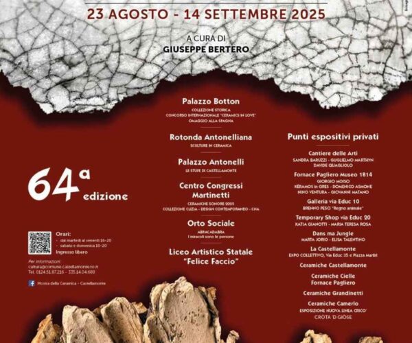 64ª Mostra della Ceramica di Castellamonte: un viaggio tra arte, tradizione e innovazione