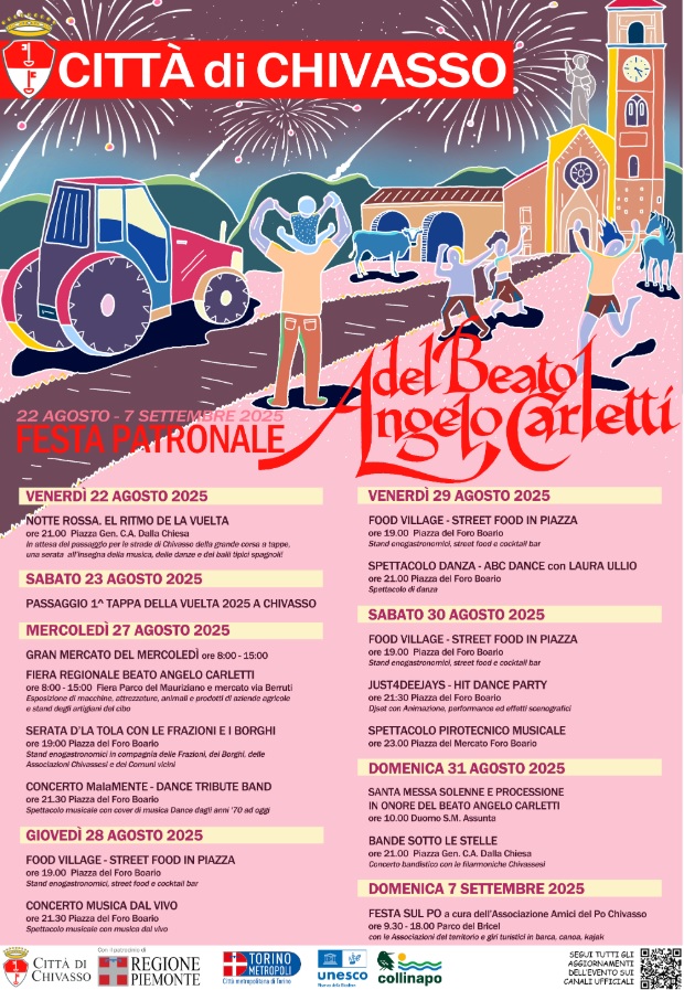 Tutto pronto per la Festa Patronale di Chivasso – tutti gli eventi dal 22 agosto a al 7 settembre