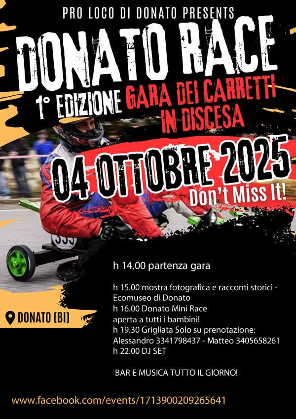 Donato Race 2025: Quando i Carretti Volano in Discesa!