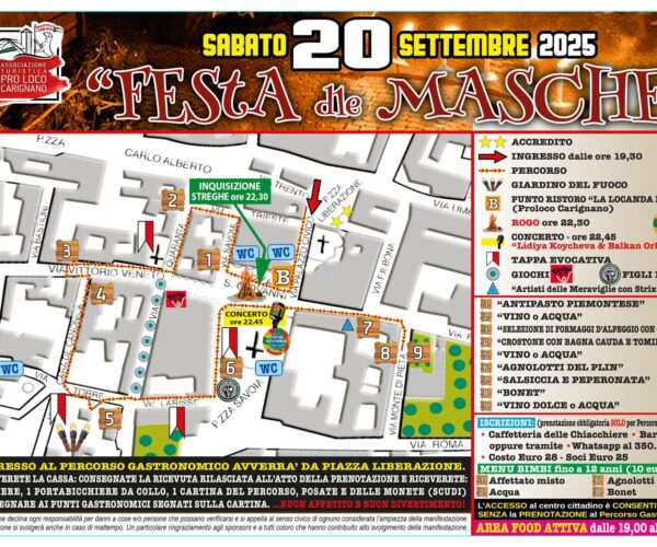 🔮 Festa dle Masche 2025: Carignano diventa il cuore oscuro delle streghe piemontesi