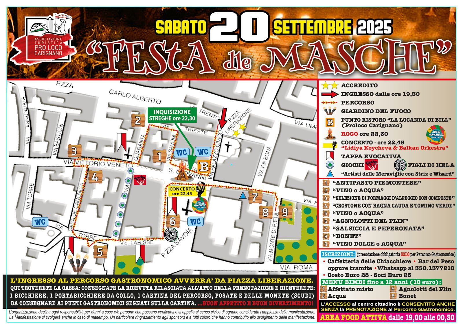 🔮 Festa dle Masche 2025: Carignano diventa il cuore oscuro delle streghe piemontesi