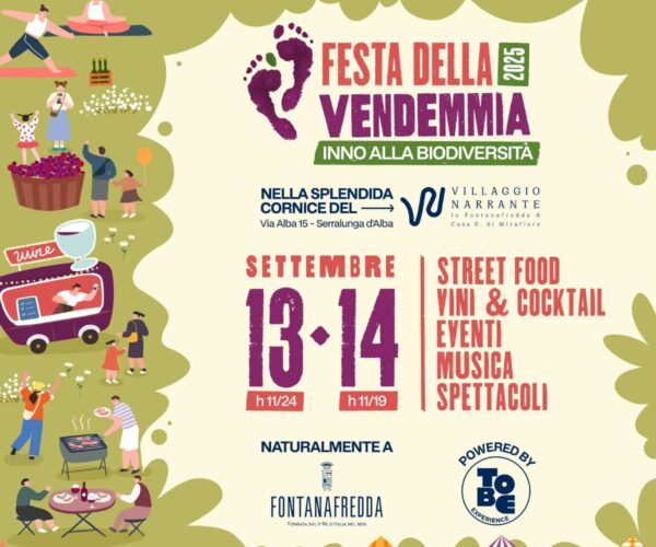 Festa della Vendemmia 2025: due giorni di vino, tradizione e divertimento a Serralunga d’Alba