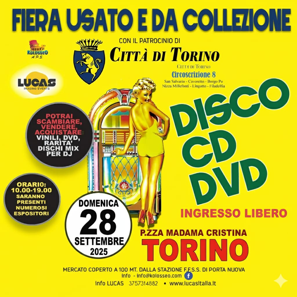 🎶 A Torino torna la Fiera del Disco: vinili rari, memorabilia e chicche per veri appassionati!