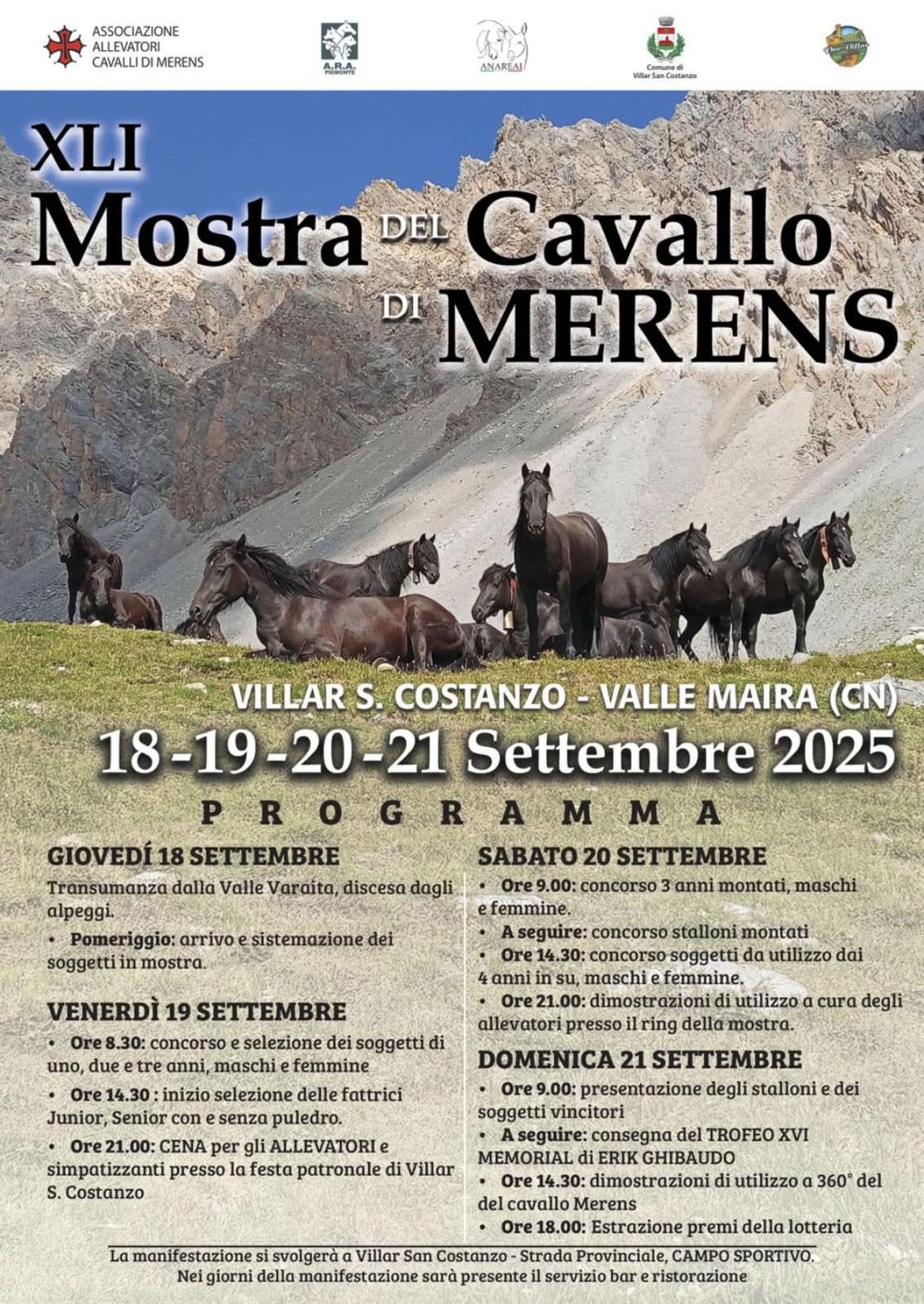 Tradizione, eleganza e natura: il Cavallo Mérens protagonista in Valle Maira