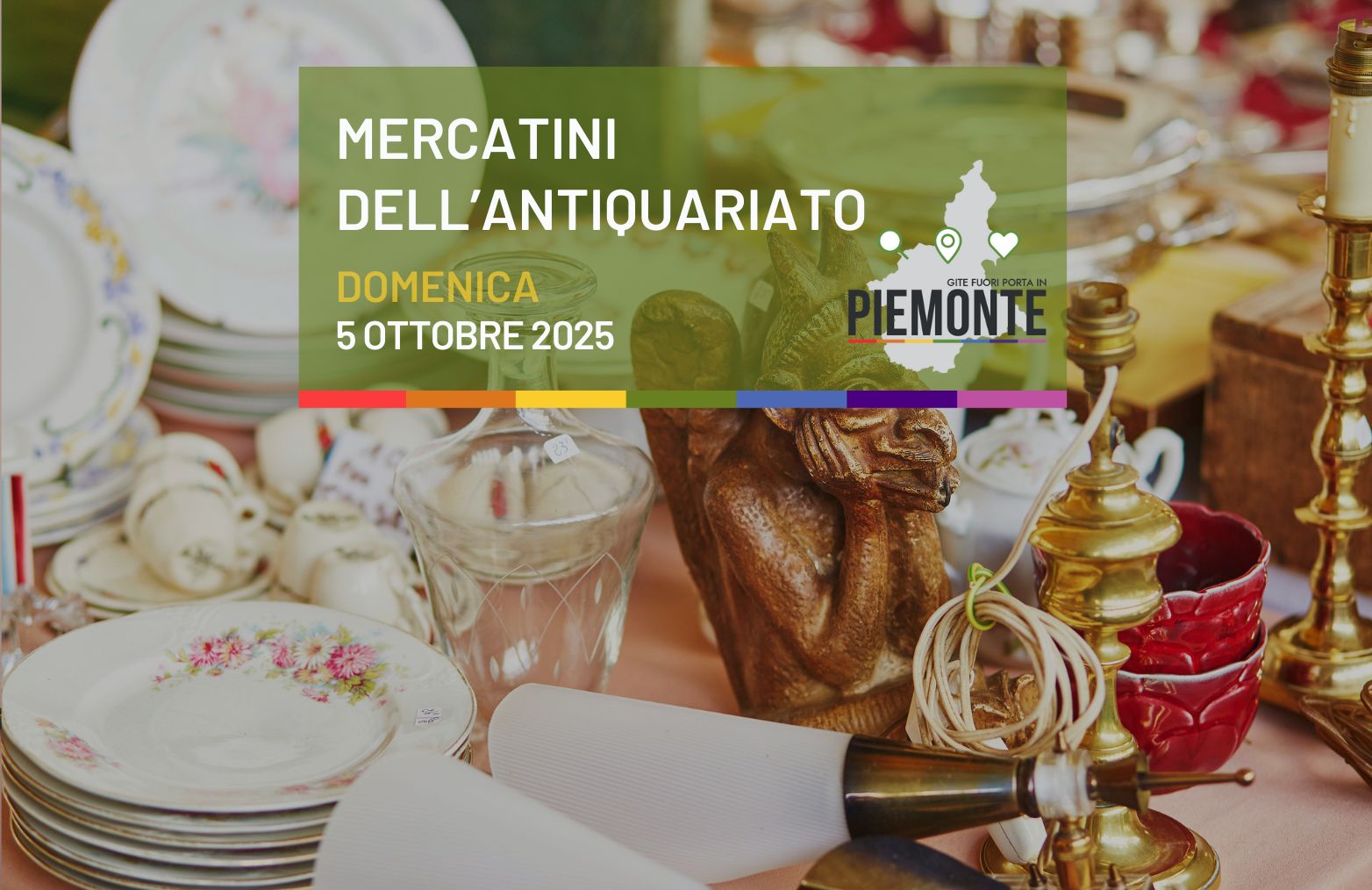 Antiquariato, usato e vintage : tutti i mercatini da non perdere in Piemonte nel weekend 4-5 ottobre 2025