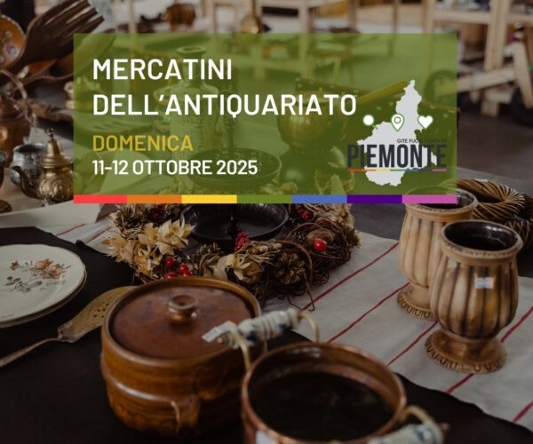 Mercatini dell’antiquariato, vintage e usato in Piemonte nel weekend 11-12 ottobre 2025
