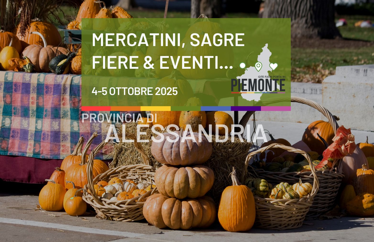 Mercatini, sagre in Provincia di Alessandria nel weekend 4-5 ottobre 2025