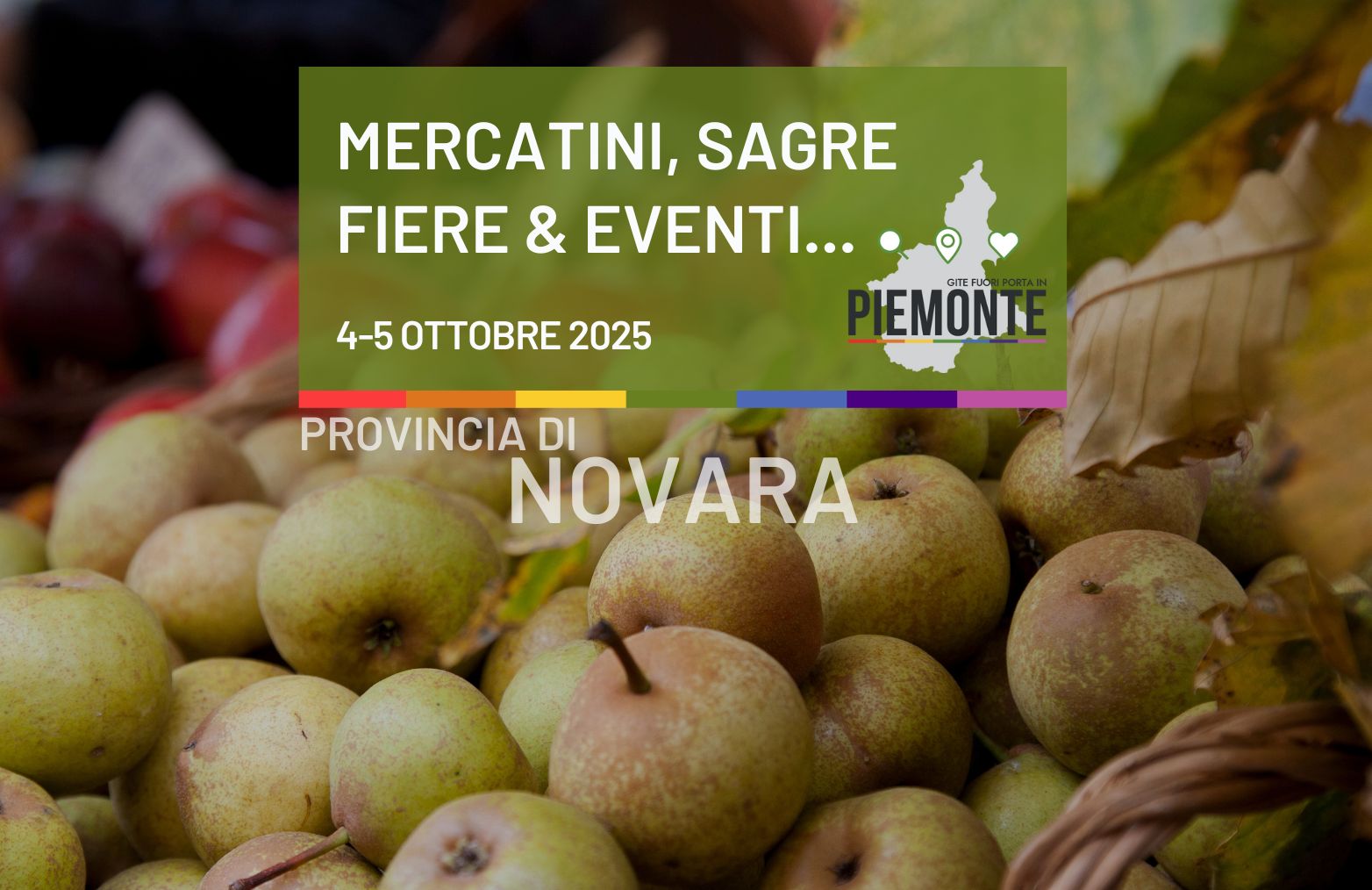 Weekend in Provincia di Novara: sagre, mercatini e fiere il 4-5 ottobre 2025