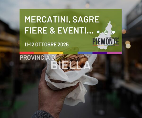 Eventi da non perdere in Provincia di Biella nel weekend 11-12 ottobre 2025!