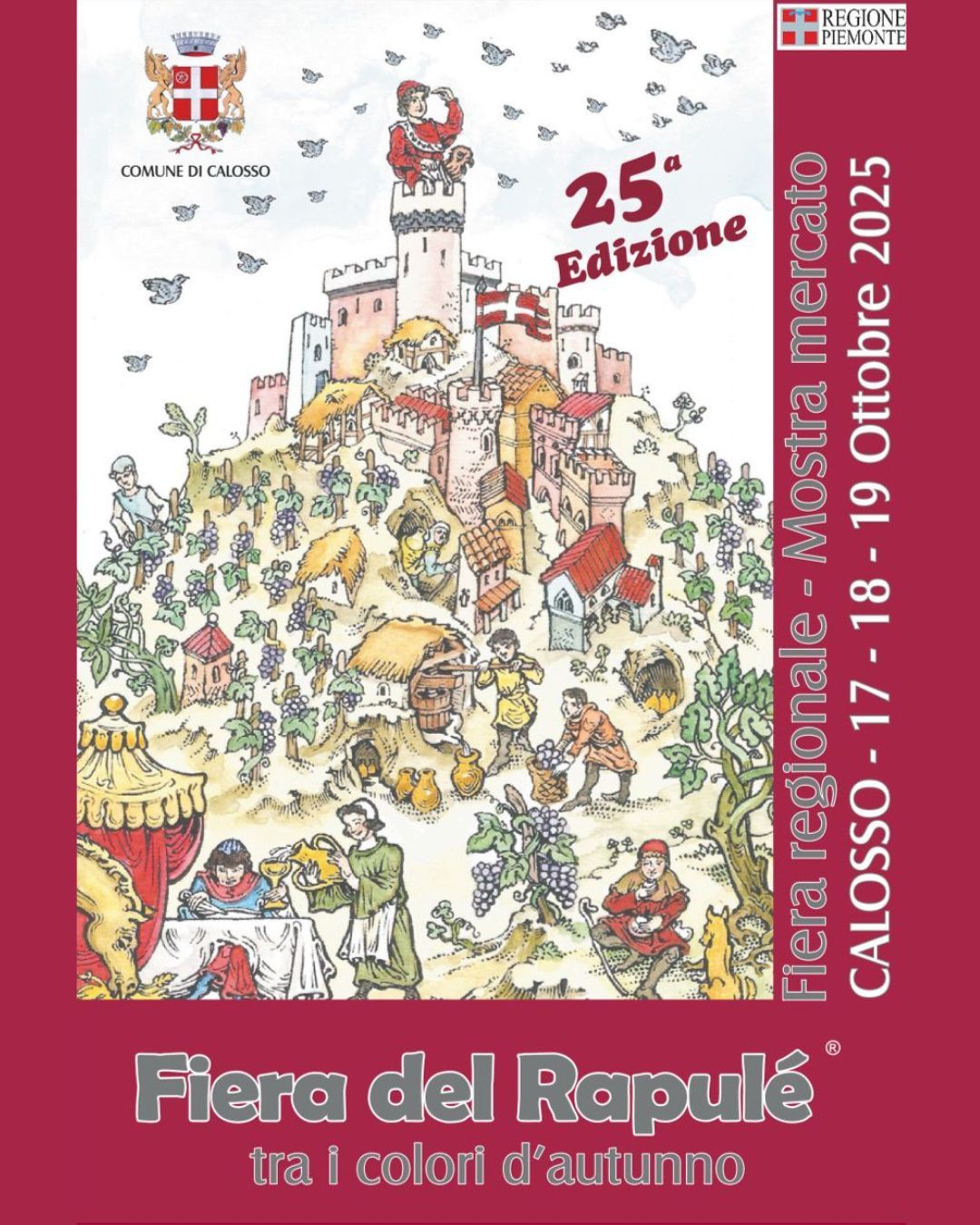 Fiera del Rapulé 2025: tre giorni di gusto, vino e festa tra i Crotin di Calosso