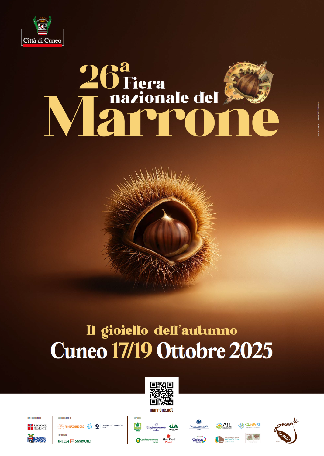 Castagne, mercatini e spettacoli: a Cuneo torna la Fiera del Marrone 2025