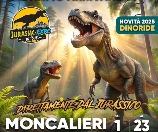 Jurassic Expo 2025: dinosauri, giochi e avventure per bambini a due passi da Torino
