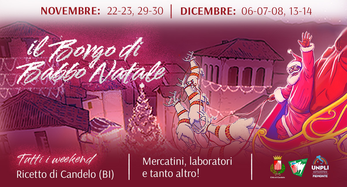 Candelo si prepara al Natale: dal 22 Novembre il Ricetto si veste di magia!