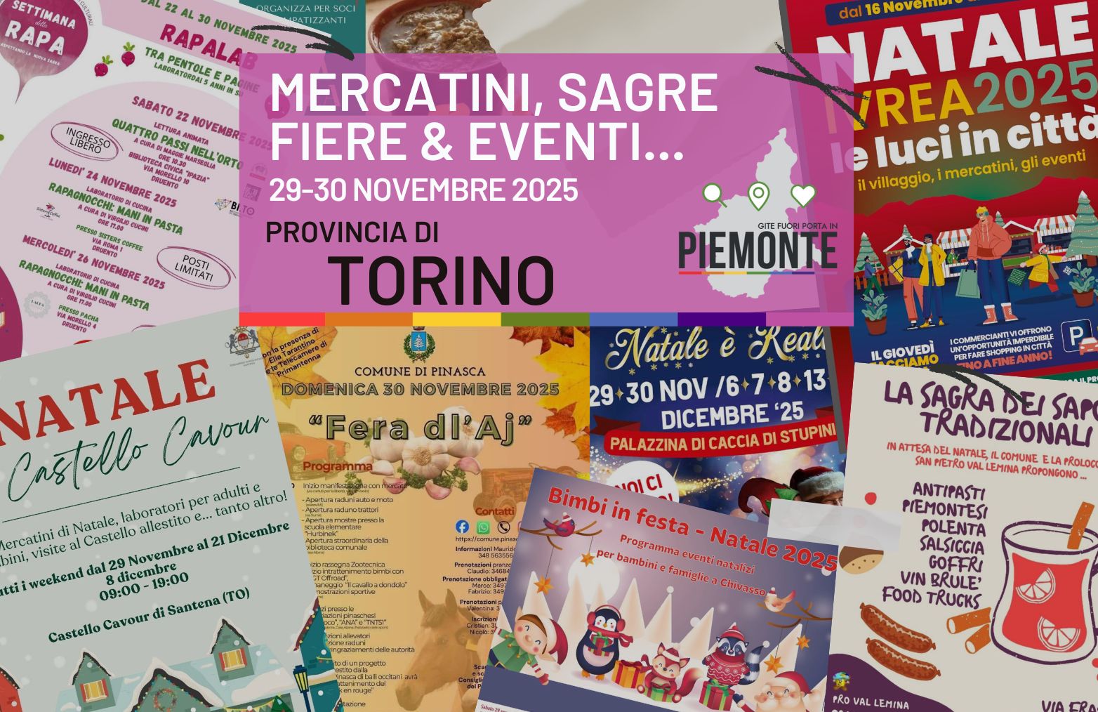 Oltre 70 eventi in provincia di Torino questo weekend: mercatini, luci e magie natalizie!
