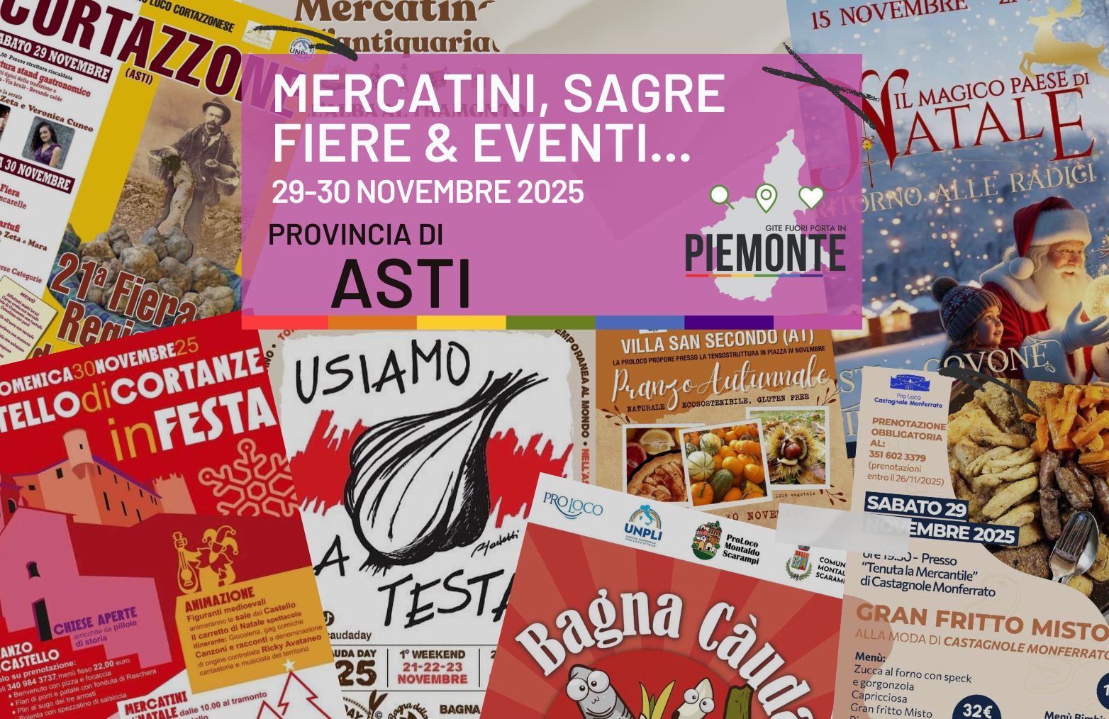 Cosa fare in Provincia di Asti tra tartufi, cioccolato e panettoni: il 29-30 novembre non restare a casa!