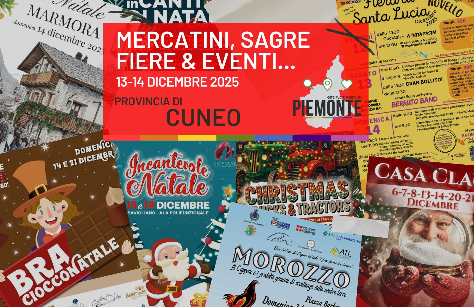 Un weekend da vivere in Provincia di Cuneo: sagre, fiere e mercatini da non perdere il 13 e 14 dicembre
