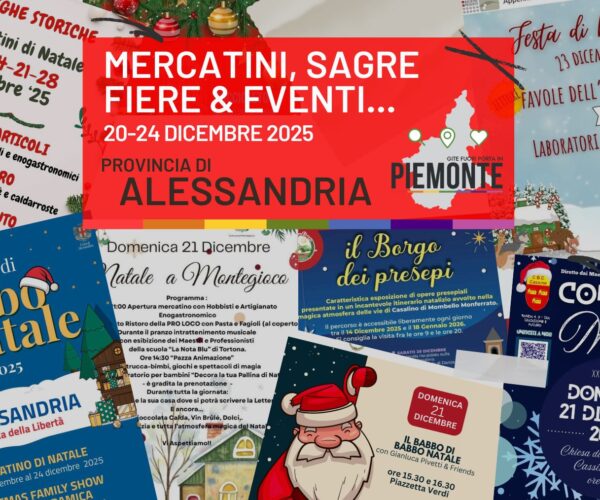 Sagre, fiere e mercatini natalizi in Provincia di Alessandria nel weekend del 20 e 21 dicembre