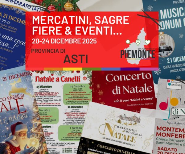 Sagre, fiere e mercatini in Provincia di Asti nel weekend del 20 e 21 dicembre