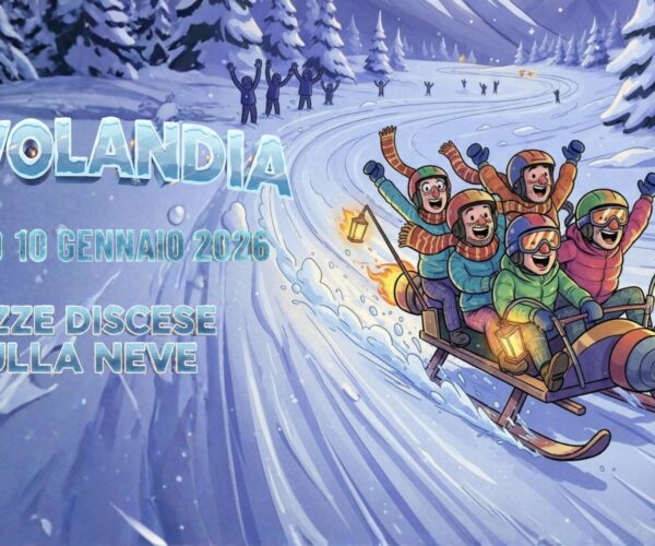 Scivolandia 2026: sabato 10 gennaio torna la gara di slitte più pazza delle Alpi!