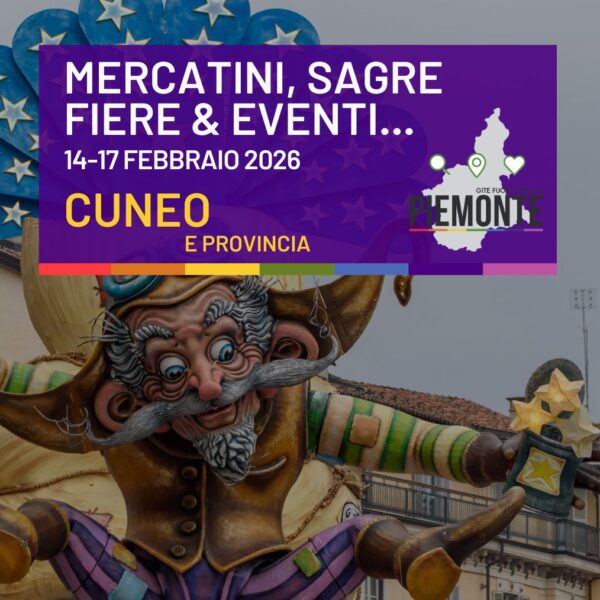 Carnevali, mercatini e sagre in provincia di Cuneo: tutti gli eventi del 14-15 febbraio 2025