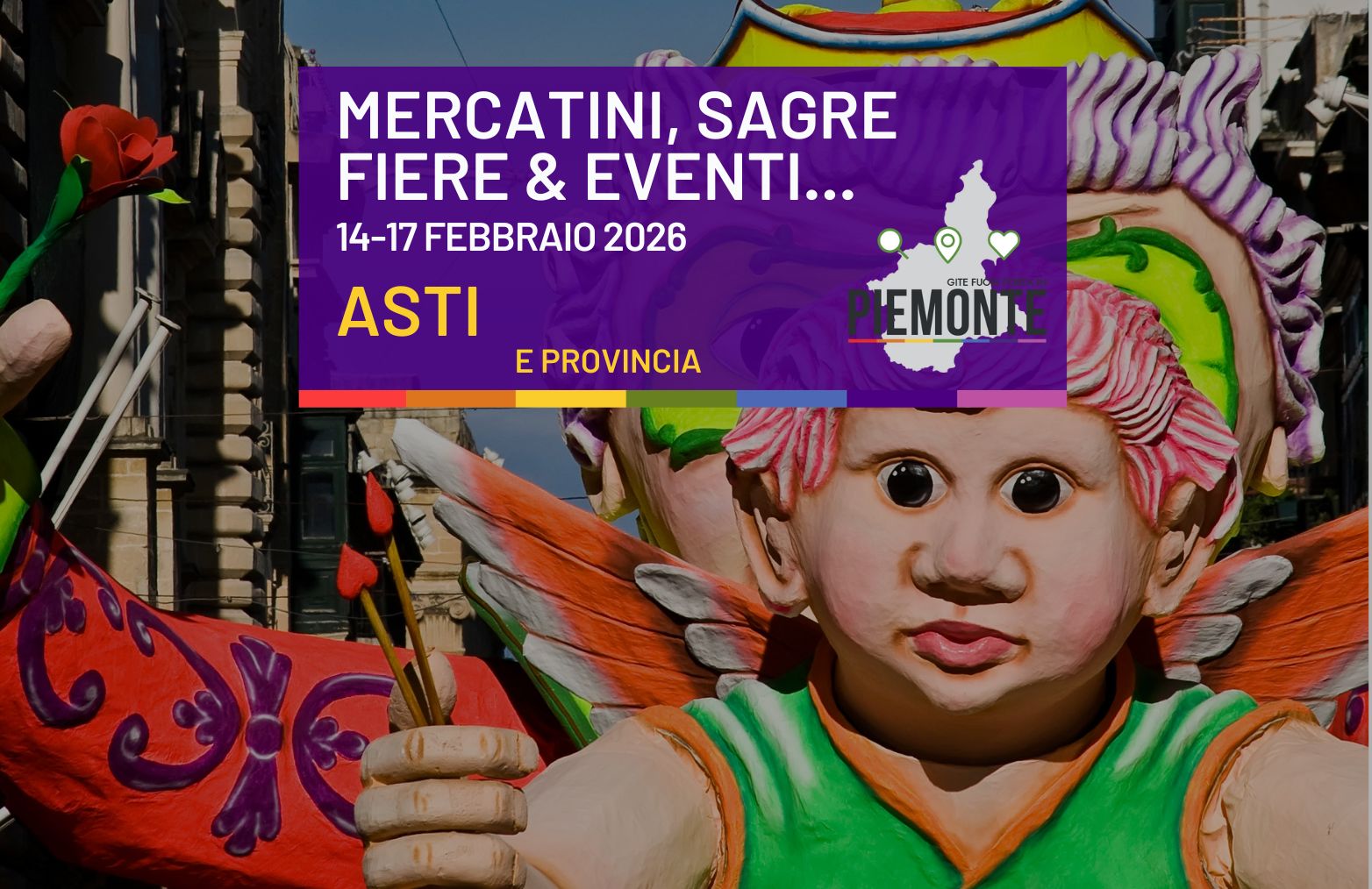 Weekend in Provincia di Asti: carnevali, sagre e mercatini da non perdere il 14-15 febbraio 2025