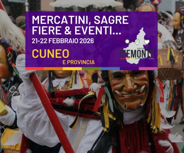 Carnevali, mercatini delle pulci e tanti eventi da non perdere in Provincia di Cuneo il 21 e 22 febbaio