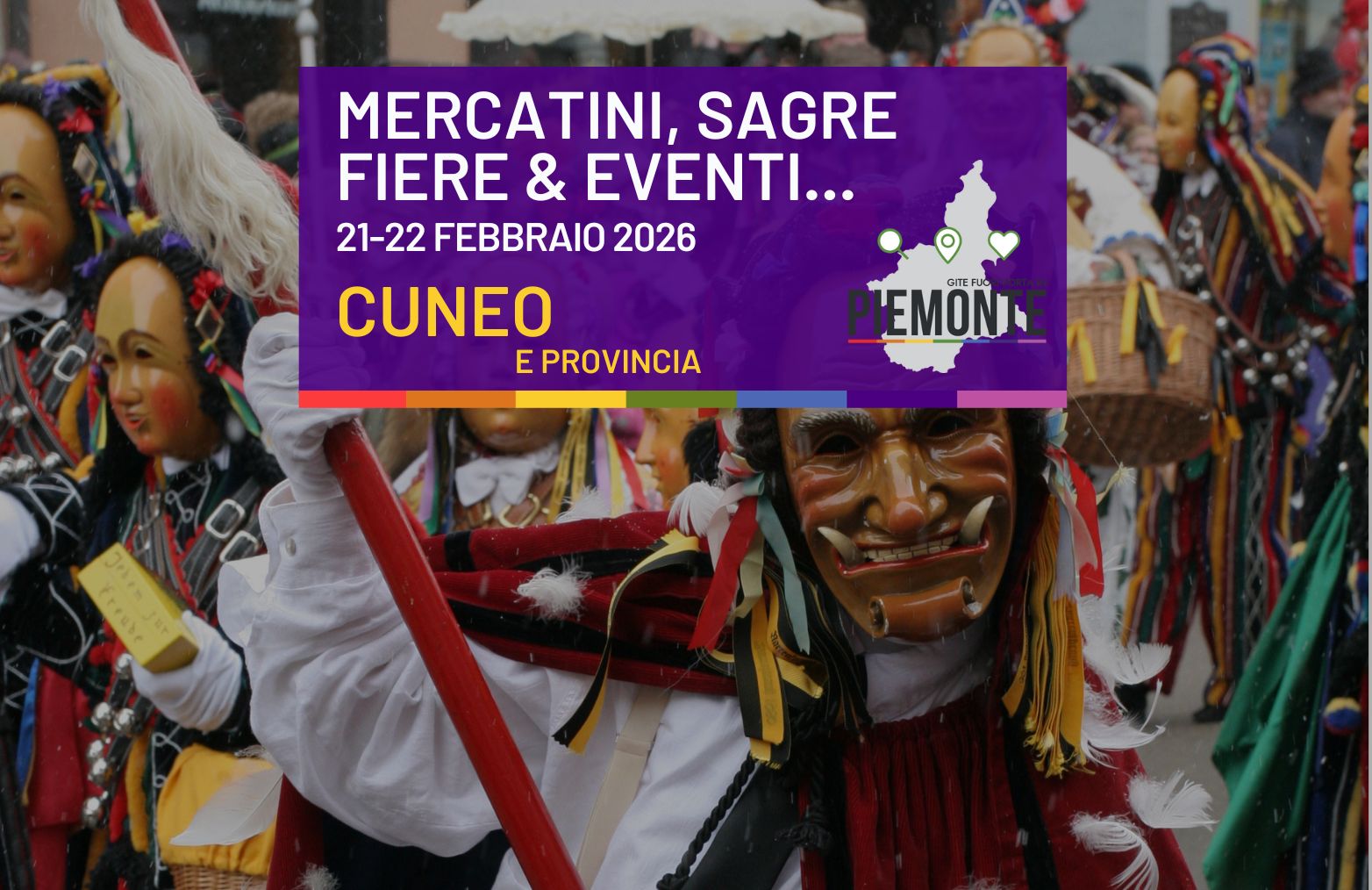 Carnevali, mercatini delle pulci e tanti eventi da non perdere in Provincia di Cuneo il 21 e 22 febbaio