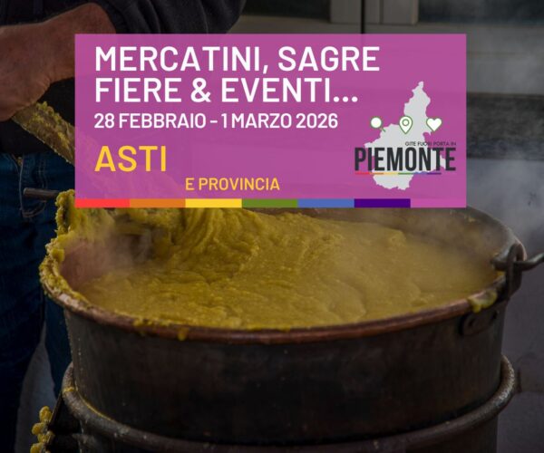 🌽🎭 Weekend in provincia di Asti: Polentonissimo, Carnevale e Festa della Donna il 7-8 marzo 2026!